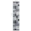 vidaXL Tapis BCF Gris 100x450 cm