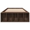 vidaXL Cadre de lit sans matelas chêne marron 75x190 cm