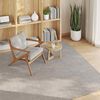 vidaXL Tapis de surface LUGO Cr&egrave;me et Taupe 120 x 120 cm Polyester