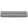 vidaXL Coussin de Dos Gris clair 200 x 24 x 50 cm tissu