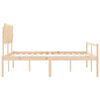 vidaXL Lit pour personne &acirc;g&eacute;e sans matelas 160x200 cm bois massif