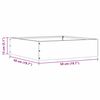 vidaXL Bordure de Pelouse Argent 50 x 50 x 13 cm Acier inoxydable