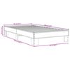 vidaXL Cadre de lit sans matelas noir 90x190 cm