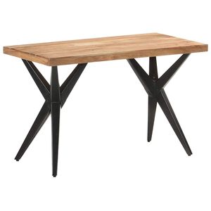 vidaXL Table de salle &agrave; manger 120x60x76 cm Bois solide d'acacia