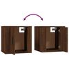vidaXL Ensemble de meubles TV 3 pcs Chêne marron Bois d'ingénierie