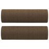 vidaXL Canap&eacute; 2 places et oreillers et coussins Marron 140 cm Tissu