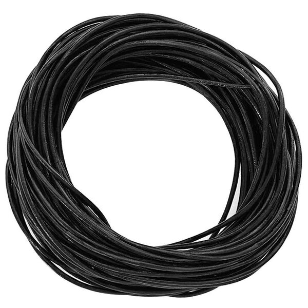 vidaXL Corde en Cuir Noir &Oslash;2 mm x 5 m Cuir
