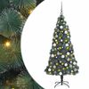vidaXL Sapin de No&euml;l artificiel pr&eacute;-&eacute;clair&eacute; avec set de boules 120 cm