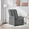 vidaXL Fauteuil inclinable en tissu gris foncé