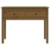 vidaXL Table console Marron miel 100x35x75 cm Bois massif de pin