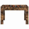 vidaXL Table de baby-foot Ch&ecirc;ne fum&eacute; 125 x 60,5 x 80 cm Bois d'ing&eacute;nierie