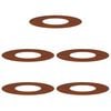 vidaXL adapt&eacute; pour anneaux d'arbre plats 5 pc Rouill&eacute; &Oslash;30/60 cm