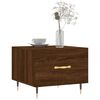 vidaXL Table basse Chêne marron 50x50x40 cm Bois d'ingénierie