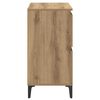 vidaXL Buffet Ch&ecirc;ne artisanal 60 x 35 x 70 cm Bois d'ing&eacute;nierie et fer
