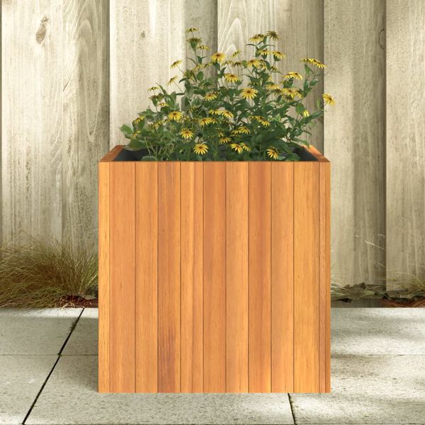 vidaXL Jardini&egrave;re 45x45x45 cm bois massif d'acacia