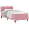 vidaXL Lit &agrave; ressorts avec t&ecirc;te de lit Rose 80 x 200 cm Velours