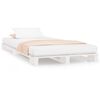 vidaXL Lit de palette sans matelas blanc bois massif