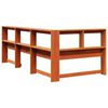 vidaXL T&ecirc;te de lit de biblioth&egrave;que en forme de L bois massif de pin