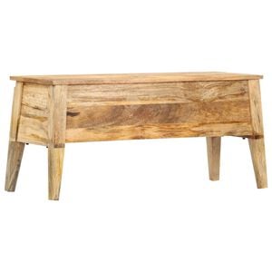 vidaXL Bo&icirc;te de rangement 99x35x48 cm Bois de manguier solide