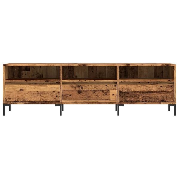 vidaXL Meuble TV vieux bois 150x30x44,5 cm bois d'ingénierie