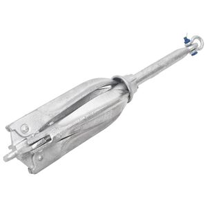vidaXL Ancre pliable argent&eacute; 10 kg fonte galvanis&eacute;e &agrave; chaud