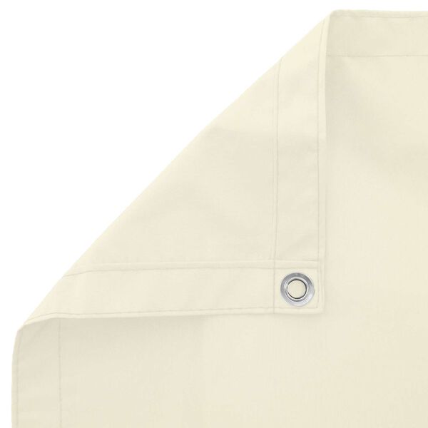 vidaXL &Eacute;cran de balcon Cr&egrave;me 110 x 500 cm Tissu Oxford