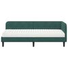 vidaXL Cadre de lit d'angle Vert foncé 80 x 200 cm Velours