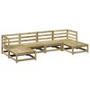 vidaXL Salon de jardin 6 pcs bois de pin impr&eacute;gn&eacute;