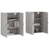 vidaXL Armoires murales 2 pcs sonoma gris bois d'ing&eacute;nierie