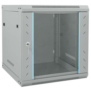 vidaXL Armoire r&eacute;seau avec stockage Gris 53 x 60 x 60 cm Acier
