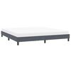 vidaXL Cadre de lit sans matelas gris foncé 200x220 cm velours