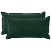 vidaXL Coussin avec oreiller HOUTEN 2 pc Vert fonc&eacute; Fl&oslash;jl