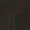 vidaXL Buffet noir 55x30x76 cm bois massif de manguier et fer