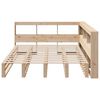 vidaXL Lit biblioth&egrave;que sans matelas 135x190 cm bois de pin massif