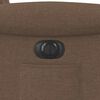 vidaXL Fauteuil inclinable électrique marron tissu