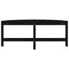 vidaXL Table basse Noir 118x63x45 cm Bois massif de pin