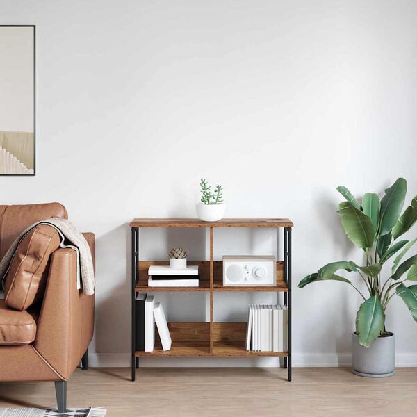 vidaXL &Eacute;tag&egrave;re Bois Ancien 82 x 32 x 79 cm Bois d'ing&eacute;nierie