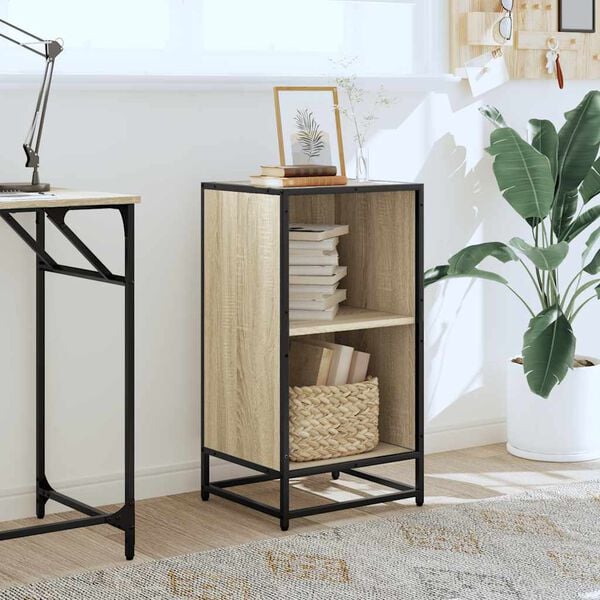 vidaXL Bibliothèque chêne sonoma 40x35x76 cm bois d'ingénierie