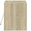 vidaXL Meuble TV mural avec lumières LED chêne sonoma 80x31x35 cm