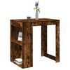 vidaXL Table de bar chêne fumé 102x70x103,5 cm bois d'ingénierie