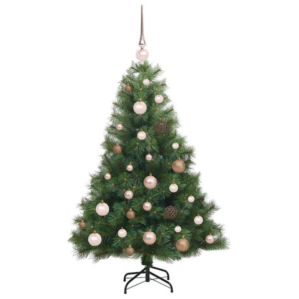 vidaXL Sapin de No&euml;l artificiel avec 150 LED Vert 120 cm PE et PVC