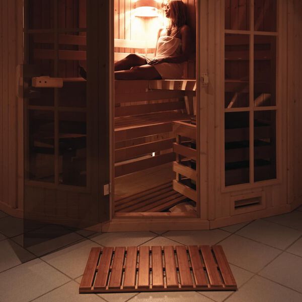 RIDDER Tapis de salle de bain Bois Grating Nature 52x52 cm