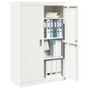 vidaXL Armoire de rangement 2 pcs Blanc 90 x 40 x 140 cm Acier