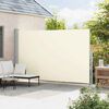 vidaXL Auvent lat&eacute;ral r&eacute;tractable de patio 220x500 cm Cr&egrave;me