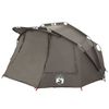 vidaXL Tente de p&ecirc;che 5 personnes gris imperm&eacute;able
