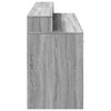 vidaXL Bureau et lumières LED sonoma gris 160x55x91 cm bois ingénierie