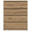 vidaXL Buffet ch&ecirc;ne artisanal 80x35x99 cm bois d'ing&eacute;nierie