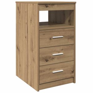 vidaXL Commode ch&ecirc;ne artisanal 40x50x76 cm bois d'ing&eacute;nierie