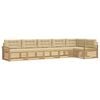 vidaXL Ensemble de canap&eacute;s d'ext&eacute;rieur 6 pc Blanc et Beige Polyester