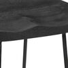 vidaXL Tabourets de bar lot de 2 noir 45x40x78 cm bois manguier massif